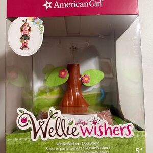 American Girl WellieWishers Tree Doll Stand with Green and Pink Accents